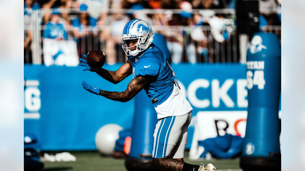 ALLEN PARK, MI - JULY 29: Detroit Lions Jashon Cornell defensive tackle  (96) during practice at Detroit Lions NFL training camp on July 29, 2021 at  Lions Practice Facility in Allen Park