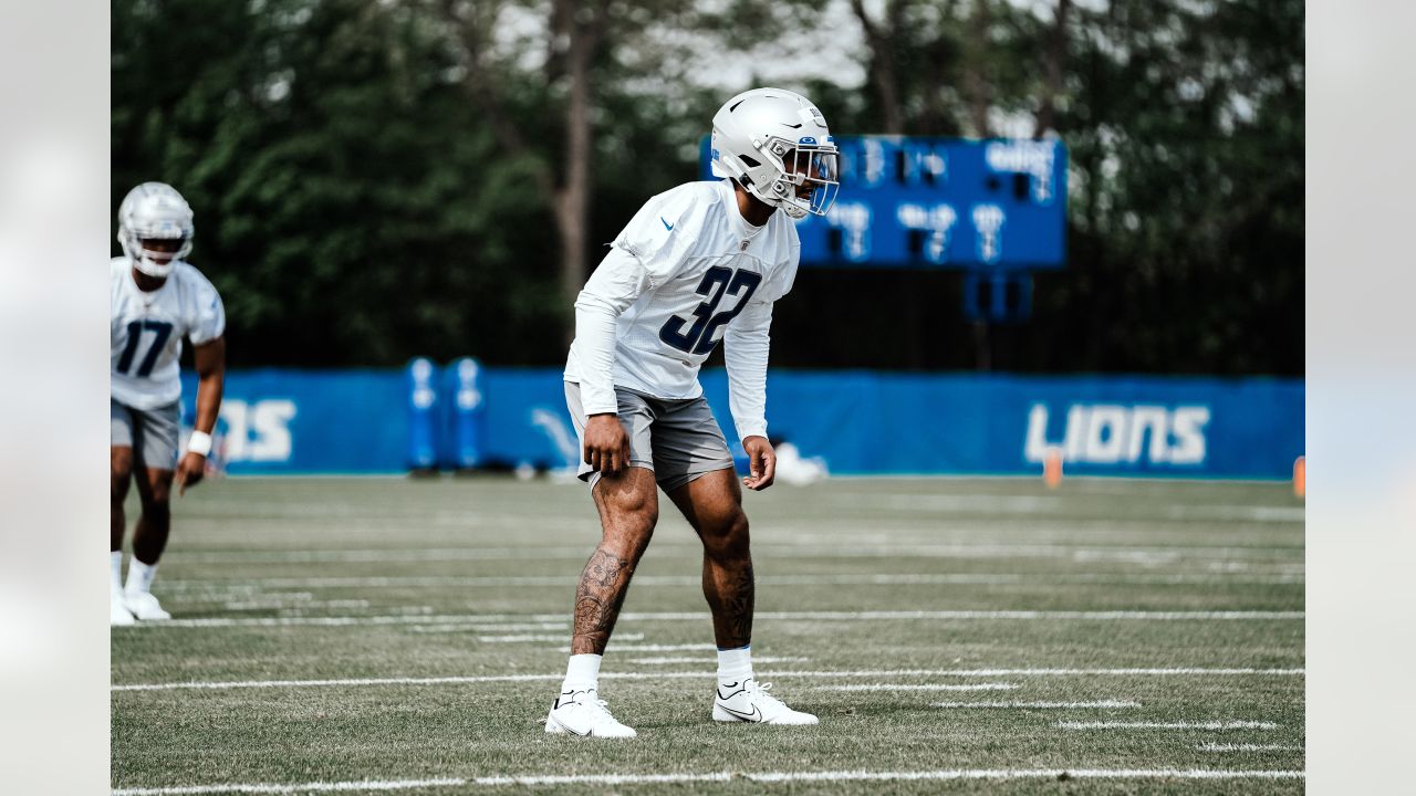 Detroit Lions defensive tackle Brodric Martin watches during an NFL  football rookie minicamp practice in Allen Park, Mich., Saturday, May 13,  2023. (AP Photo/Paul Sancya Stock Photo - Alamy