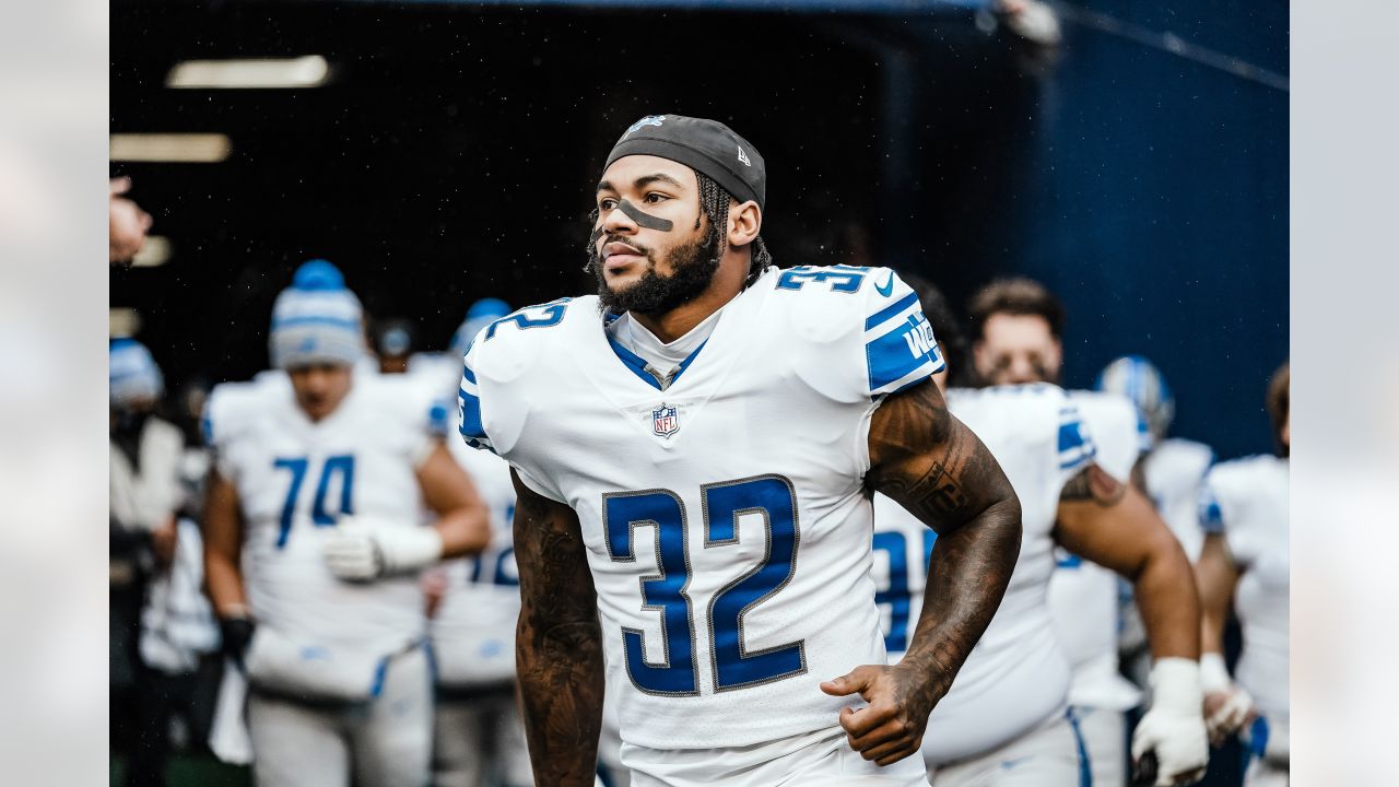 Detroit Lions wide receiver Amon-Ra St. Brown (14) is introduced before an  NFL football game against the Seattle Seahawks Sunday, Sept. 17, 2023, in  Detroit. (AP Photo/Duane Burleson Stock Photo - Alamy