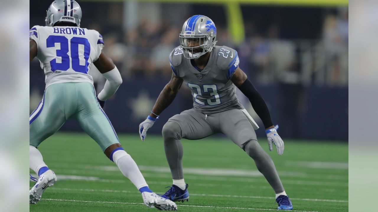 September 30, 2018: Detroit Lions running back Theo Riddick #25 during an  NFL football game between the Detroit Lions and the Dallas Cowboys at AT&T  Stadium in Arlington, TX Dallas defeated Detroit