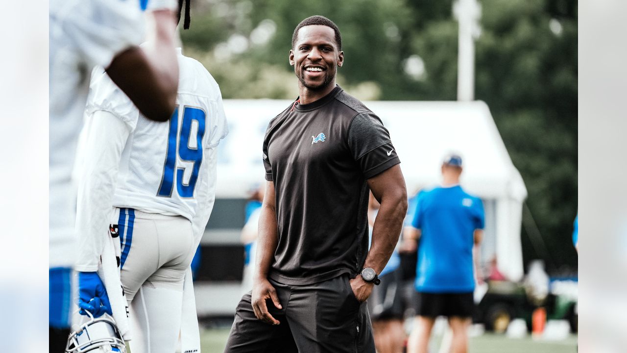 Detroit Lions wide receiver DJ Chark runs after a catch during an NFL  football practice in Allen Park, Mich., Thursday, May 26, 2022. (AP  Photo/Paul Sancya Stock Photo - Alamy