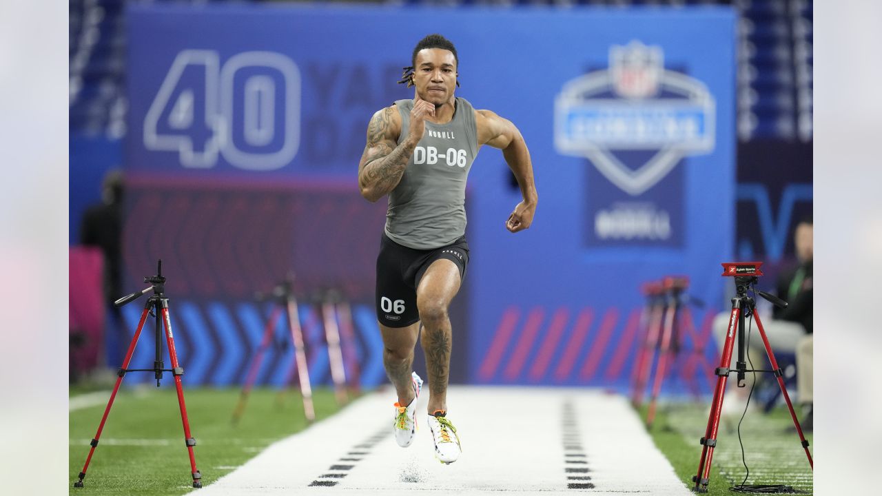 Brian Robinson Jr. runs 40-yard dash at NFL Combine