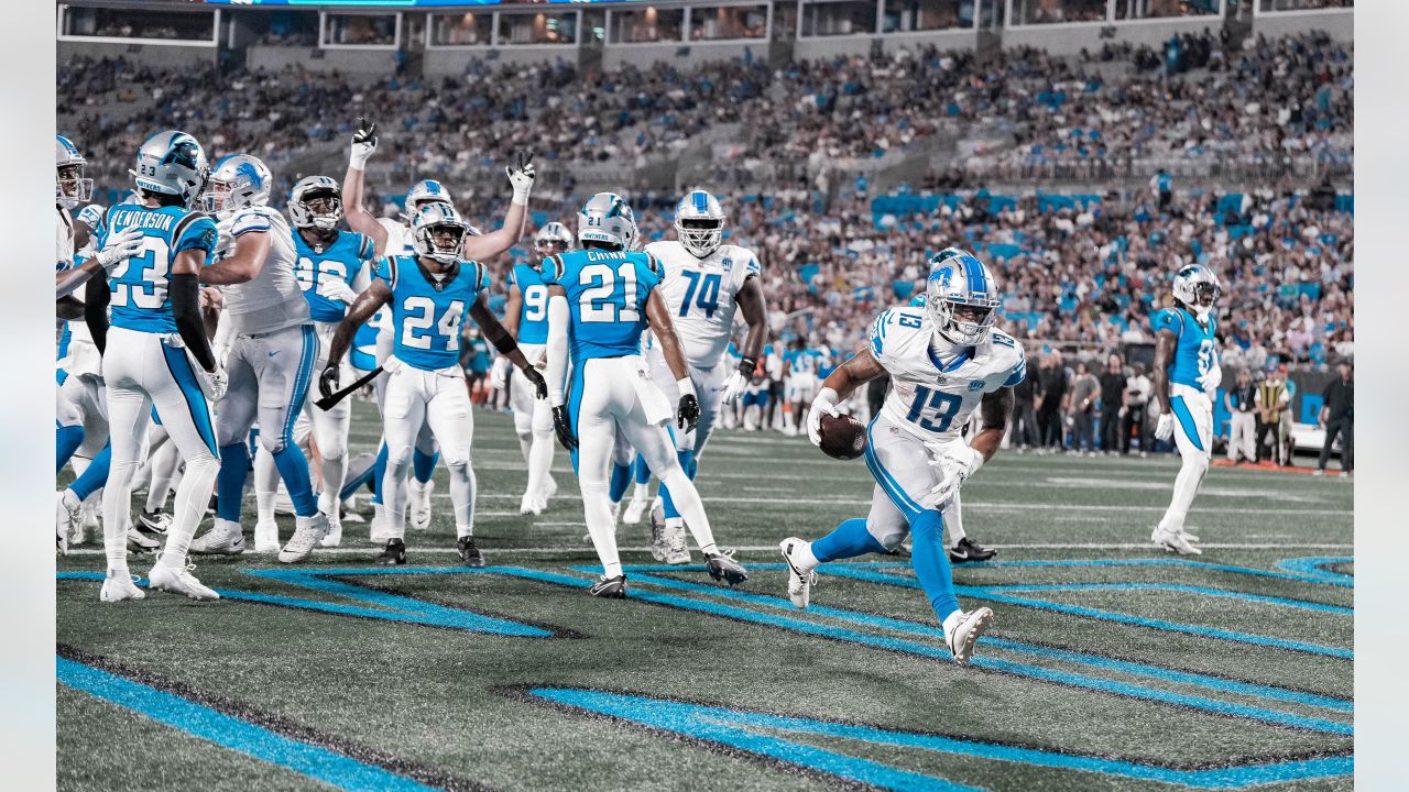 Detroit Lions running back Craig Reynolds (13) looks on against