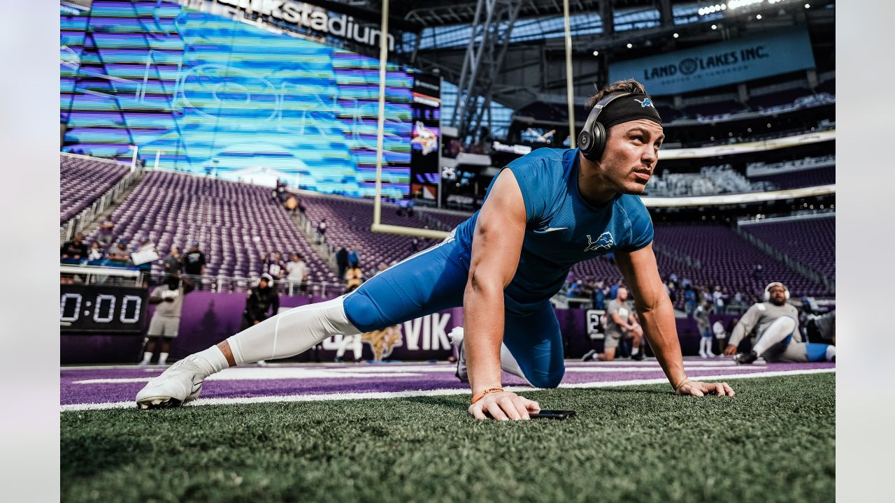 Detroit Lions linebacker Anthony Pittman (57) in action during the second  half of an NFL football game against the Minnesota Vikings, Sunday, Sept.  25, 2022 in Minneapolis. (AP Photo/Stacy Bengs Stock Photo - Alamy