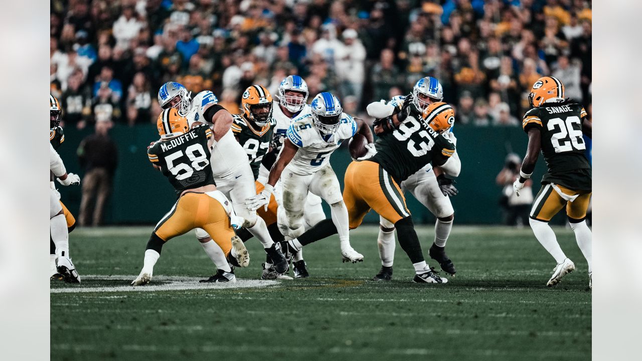 David Montgomery, Lions run past Packers on 'Thursday Night'