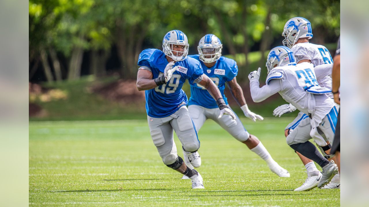 Detroit Lions Jonathan Wynn (69) during Day 14 of 2019 Detroit Lions Training Camp presented by Rocket Mortgage on Sunday, Aug. 11, 2019 in Allen Park, Mich. (Detroit Lions via AP)