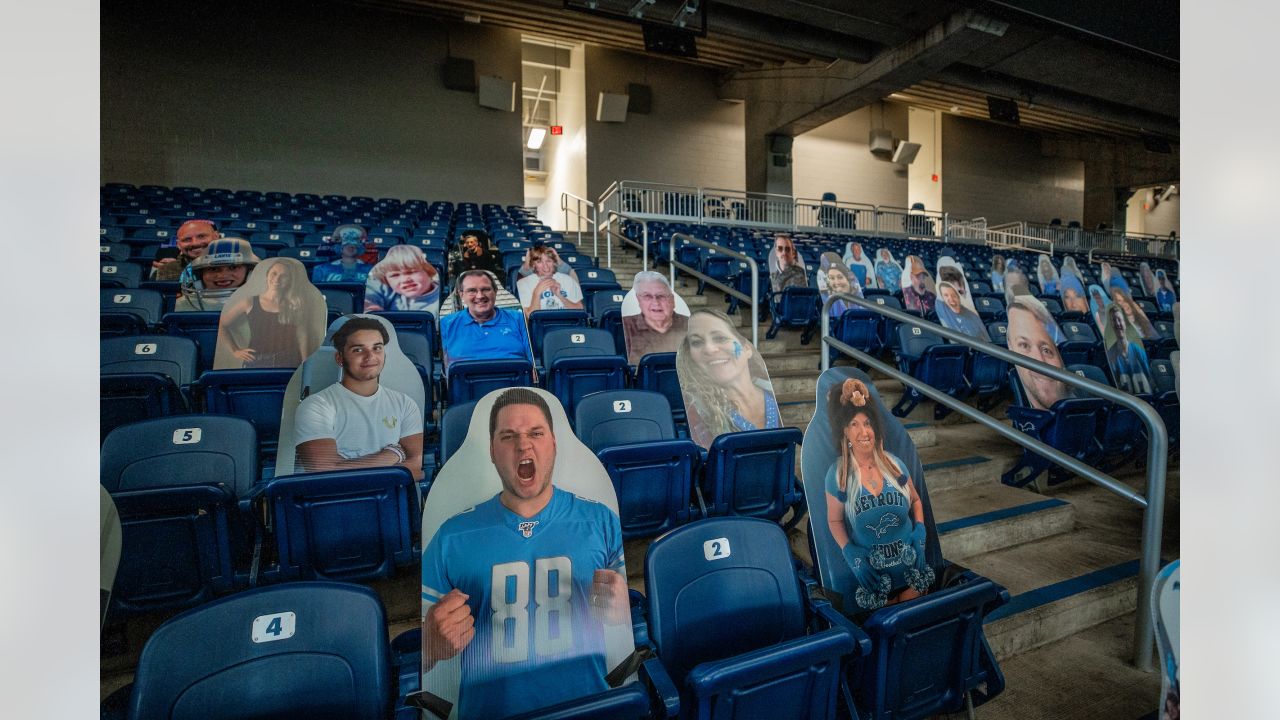 With no real fans at games, Detroit Lions offer fan cutouts to fill seats