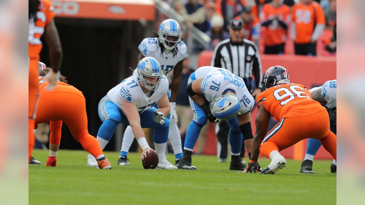 Detroit Lions guard Oday Aboushi (76) prior to an NFL football