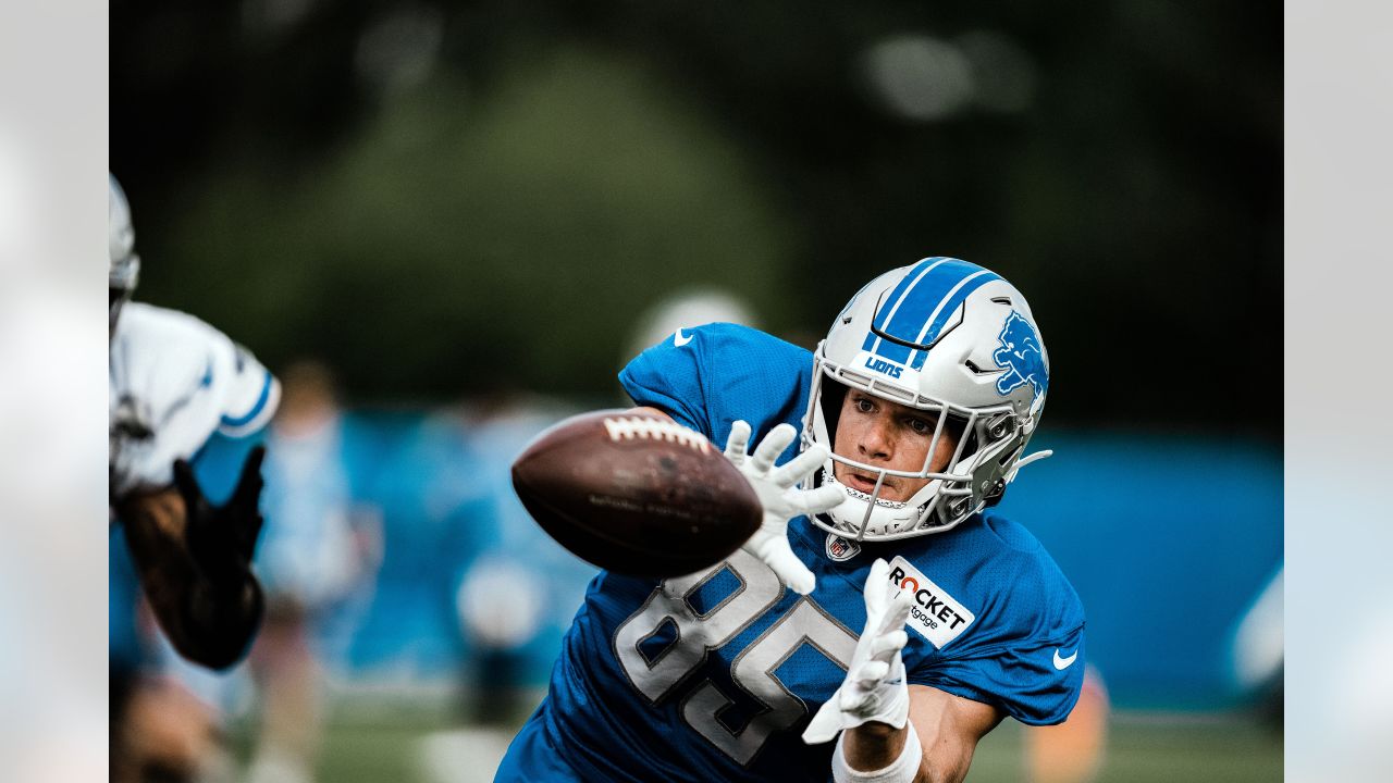 ALLEN PARK, MI - JULY 29: Detroit Lions Jashon Cornell defensive tackle  (96) during practice at Detroit Lions NFL training camp on July 29, 2021 at  Lions Practice Facility in Allen Park