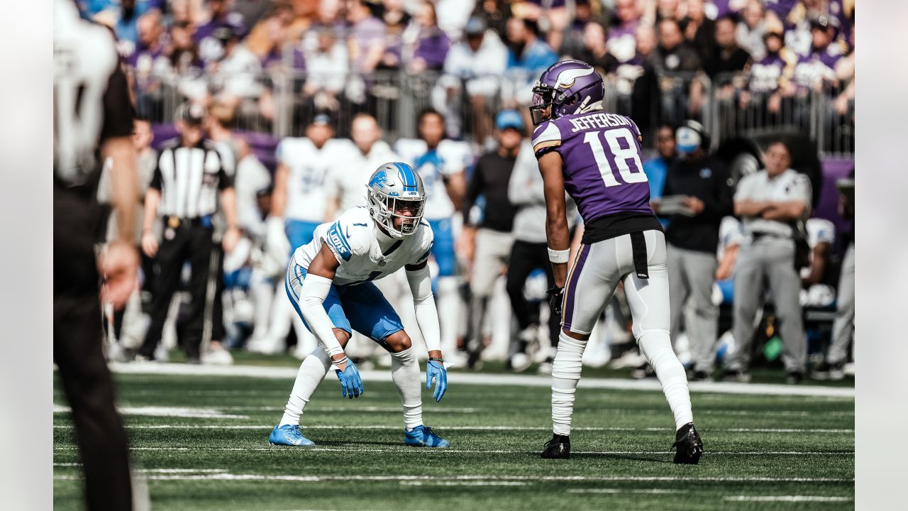 Detroit Lions linebacker Anthony Pittman (57) in action during the second  half of an NFL football game against the Minnesota Vikings, Sunday, Sept.  25, 2022 in Minneapolis. (AP Photo/Stacy Bengs Stock Photo - Alamy