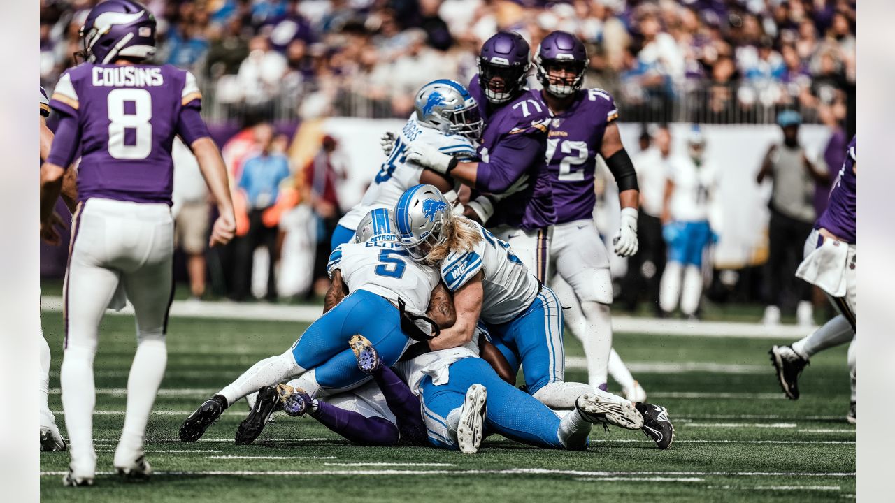 Minnesota Vikings defensive tackle Linval Joseph (98) celebrates after  making a stop against the St. Louis Rams during an NFL football game  Sunday, Nov. 8, 2015, in Minneapolis. The Vikings won in