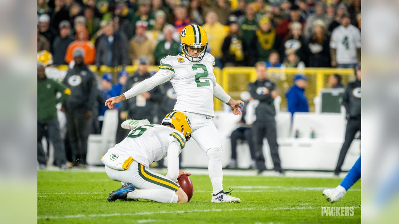 ASHWAUBENON, WI - AUGUST 05: Green Bay Packers wide receiver Allen Lazard  (13) grabs his helmet during Green Bay Packers Family Night at Lambeau  Field, on August 5, 2022 in Green Bay