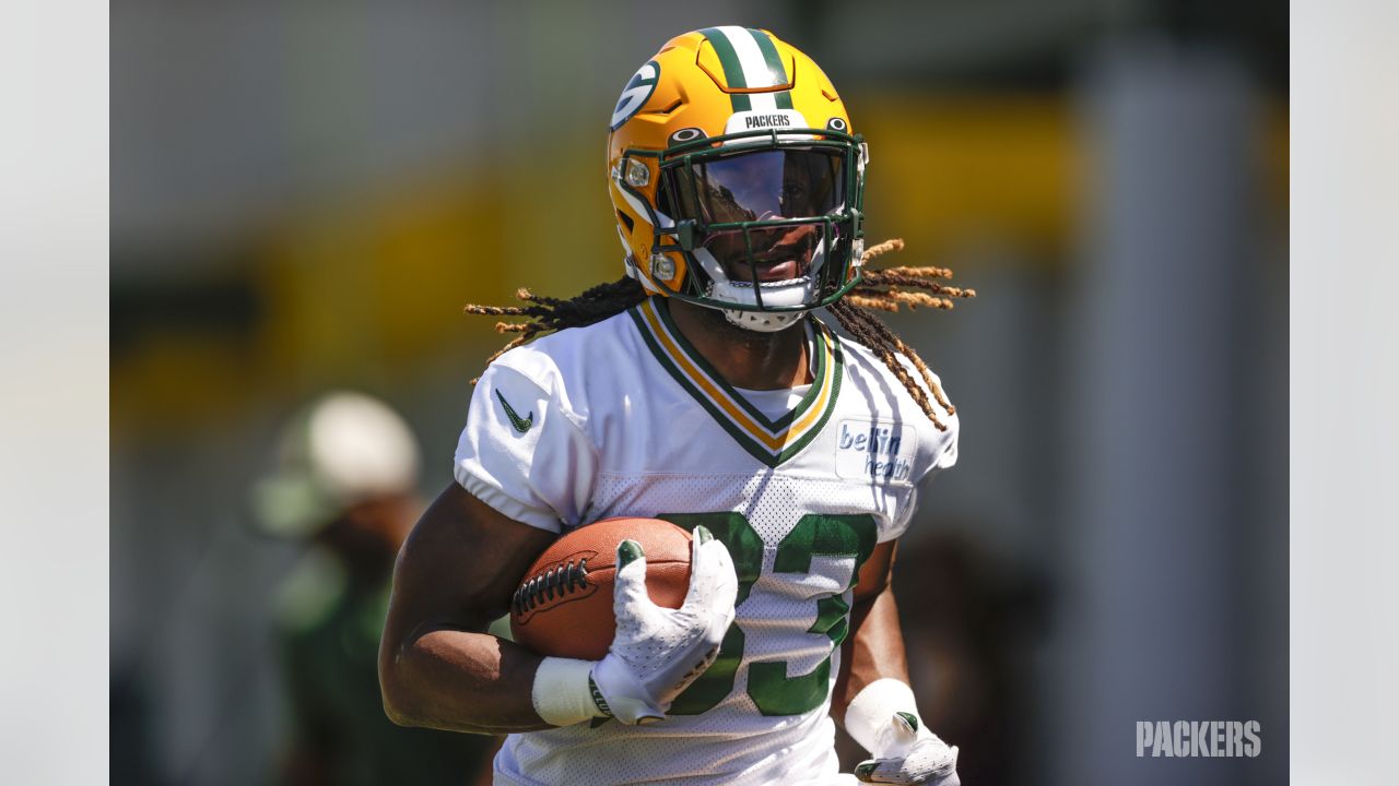 Green Bay Packers cornerback Eric Stokes (21) plays defense during an NFL  football game against the New England Patriots Sunday, Oct. 2, 2022, in Green  Bay, Wis. (AP Photo/Jeffrey Phelps Stock Photo - Alamy