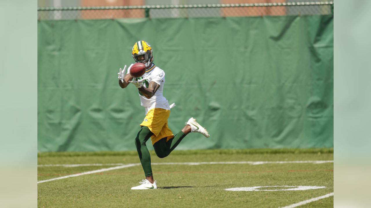 Green Bay Packers' Randall Cobb, Geronimo Allison practice Thursday