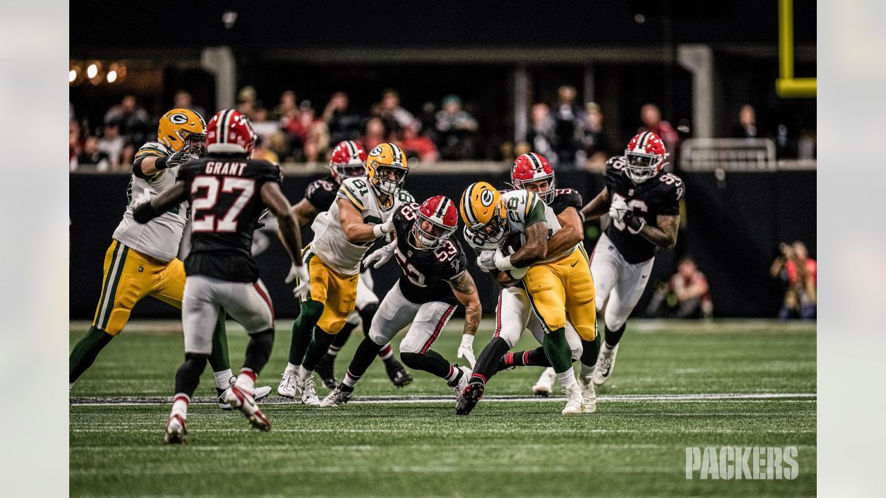 Atlanta Falcons offensive tackle Barry Wesley (69) works during the second  half of an NFL preseason football game against the Pittsburgh Steelers,  Thursday, Aug. 24, 2023, in Atlanta. The Pittsburgh Steelers won