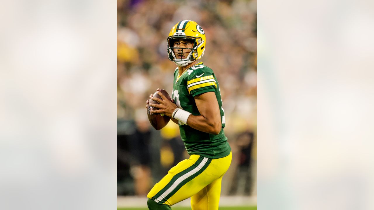 Green Bay Packers quarterback Danny Etling (19) before an NFL