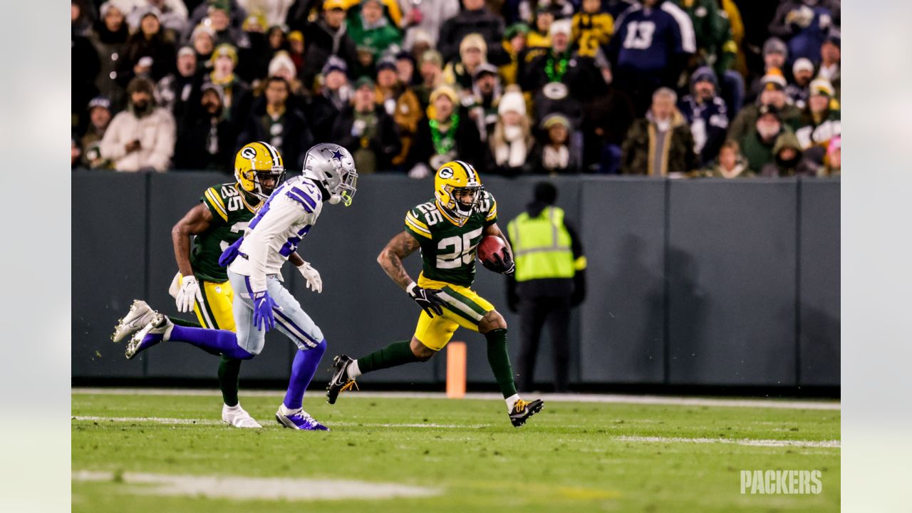 Green Bay Packers safety Rudy Ford (20) in action during the second half of  an NFL football game against the Washington Commanders, Sunday, Oct. 23,  2022, in Landover, Md. (AP Photo/Patrick Semansky