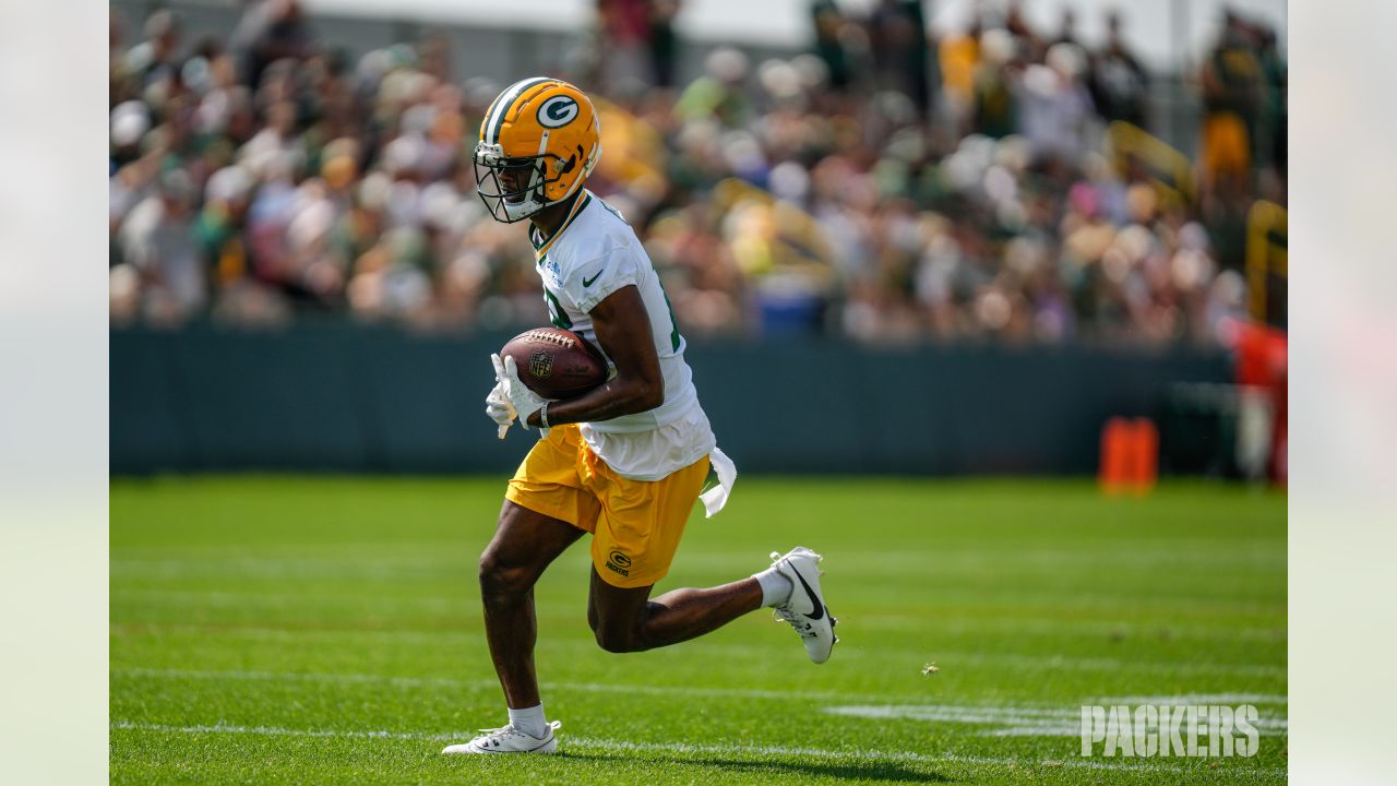 Green Bay Packers' Tucker Kraft catches a pass during an NFL football mini  camp practice session Wednesday, June 14, 2023, in Green Bay, Wis. (AP  Photo/Morry Gash Stock Photo - Alamy