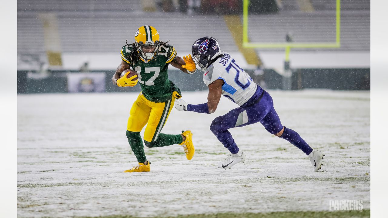 Packers Time Capsule: AJ Dillon plows through the snow in 2020 win over  Titans - Acme Packing Company