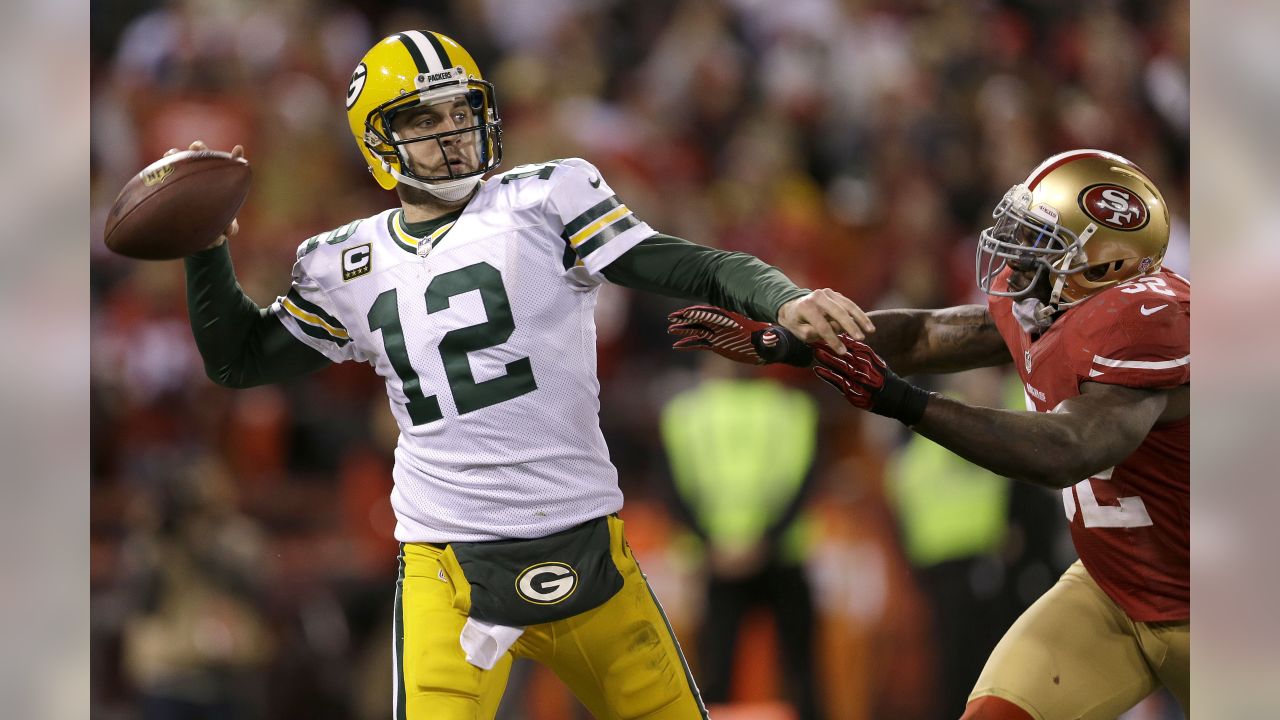 A look back at Packers-49ers playoff meetings, including a stolen