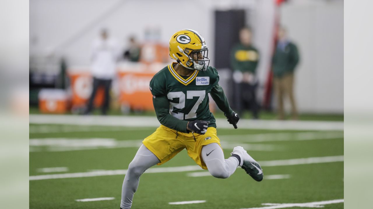 Green Bay Packers first-round draft pick Darnell Savage Jr. during NFL  football rookie orientation camp Friday, May 3, 2019, in Green Bay, Wis.  (AP Photo/Mike Roemer Stock Photo - Alamy