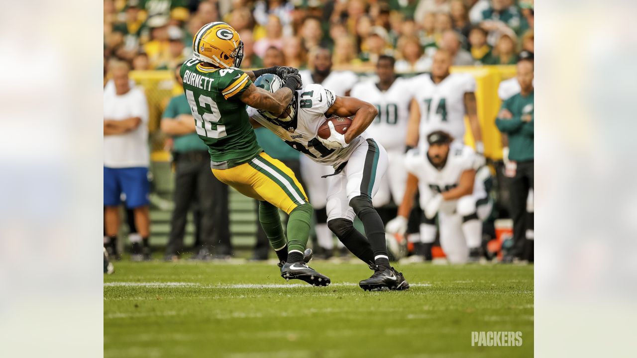 Morgan Burnett Signed Autograph 8X10 Photo Packers Throwback Jersey JSA  AB54512