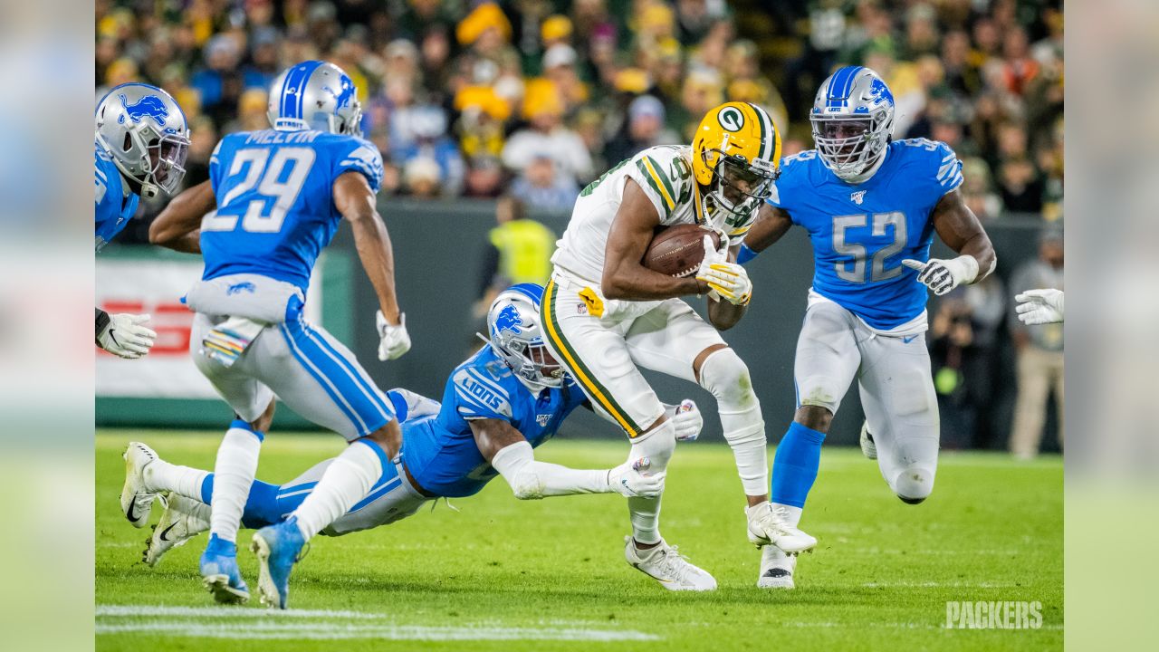 Green Bay Packers wide receiver Allen Lazard catches during pregame of an  NFL football game against the Detroit Lions, Sunday, Nov. 6, 2022, in  Detroit. (AP Photo/Duane Burleson Stock Photo - Alamy