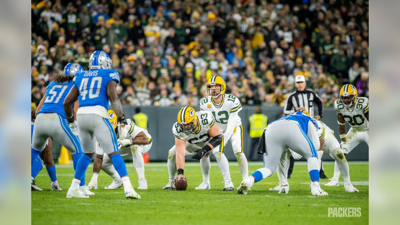 Green Bay Packers wide receiver Allen Lazard catches during pregame of an  NFL football game against the Detroit Lions, Sunday, Nov. 6, 2022, in  Detroit. (AP Photo/Duane Burleson Stock Photo - Alamy