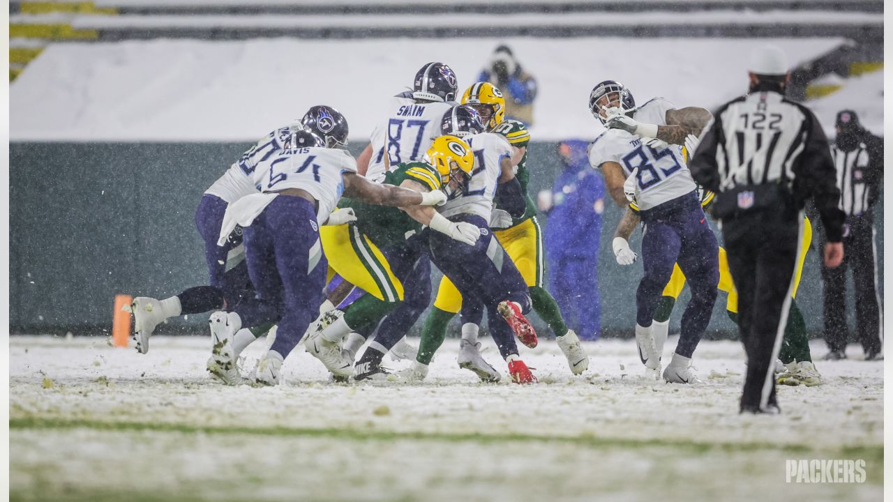 Packers Time Capsule: AJ Dillon plows through the snow in 2020 win over  Titans - Acme Packing Company