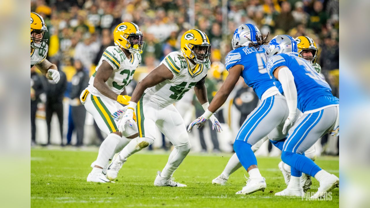 Green Bay Packers wide receiver Allen Lazard catches during pregame of an  NFL football game against the Detroit Lions, Sunday, Nov. 6, 2022, in  Detroit. (AP Photo/Duane Burleson Stock Photo - Alamy