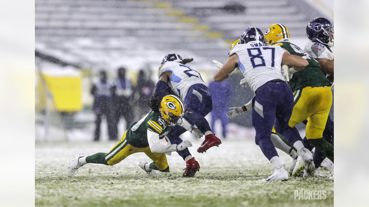 Photo: Packers cornerback Kevin King is tackled in Chicago - CHI2019090536  