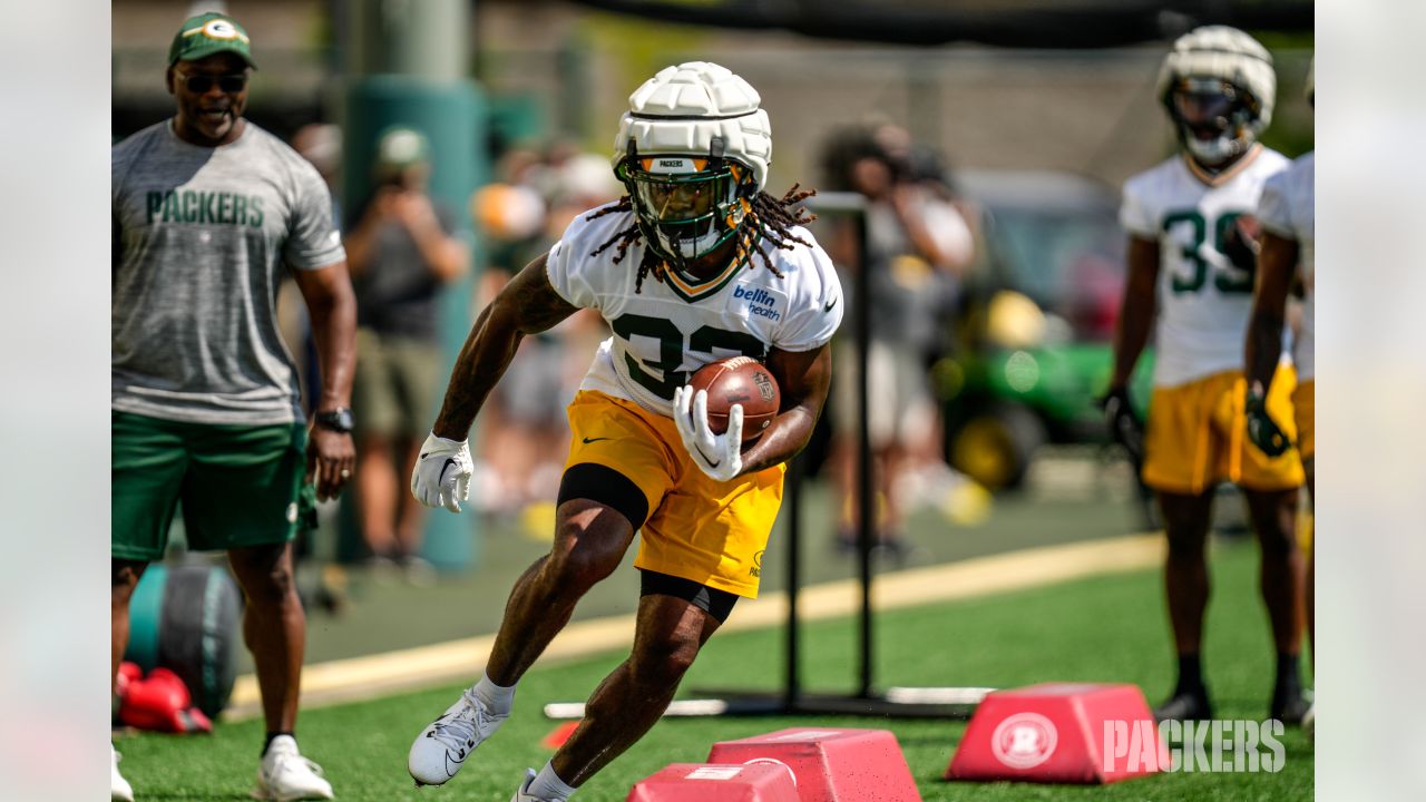 Green Bay Packers' Tucker Kraft catches a pass during an NFL football mini  camp practice session Wednesday, June 14, 2023, in Green Bay, Wis. (AP  Photo/Morry Gash Stock Photo - Alamy