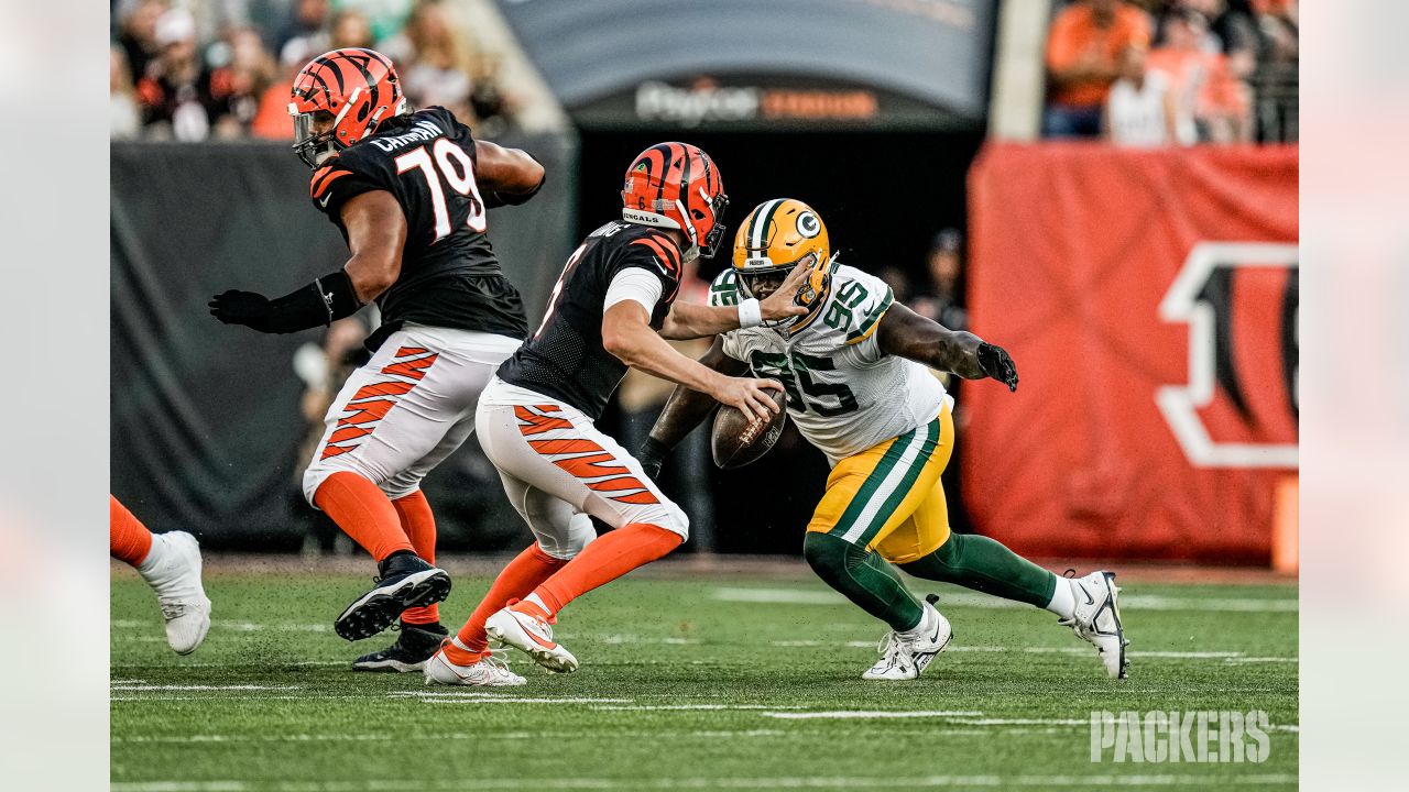 Cincinnati, USA. 11th Aug, 2023. August 11, 2023: Samori Toure (83) of the Green  Bay Packers running after catch during the NFL preseason game between the Green  Bay Packers and Cincinnati Bengals