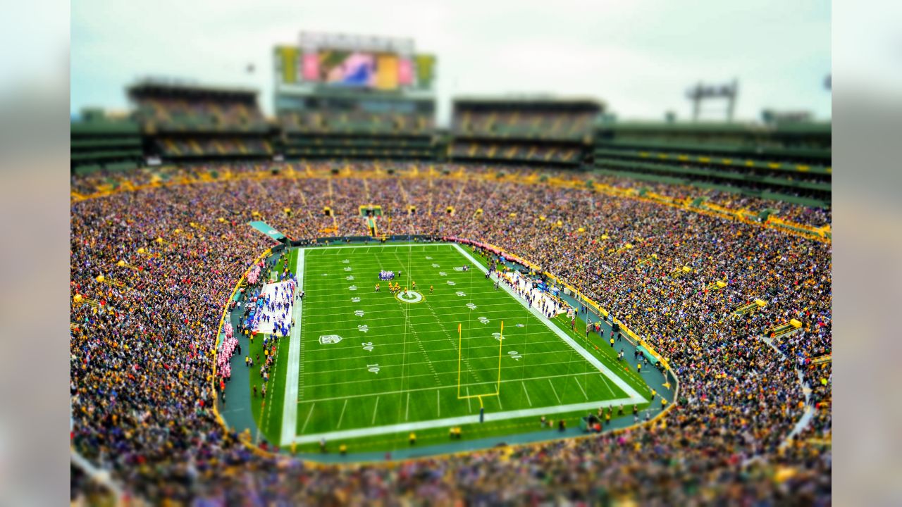 Lambeau Field Wilson Aerial Autograph Football