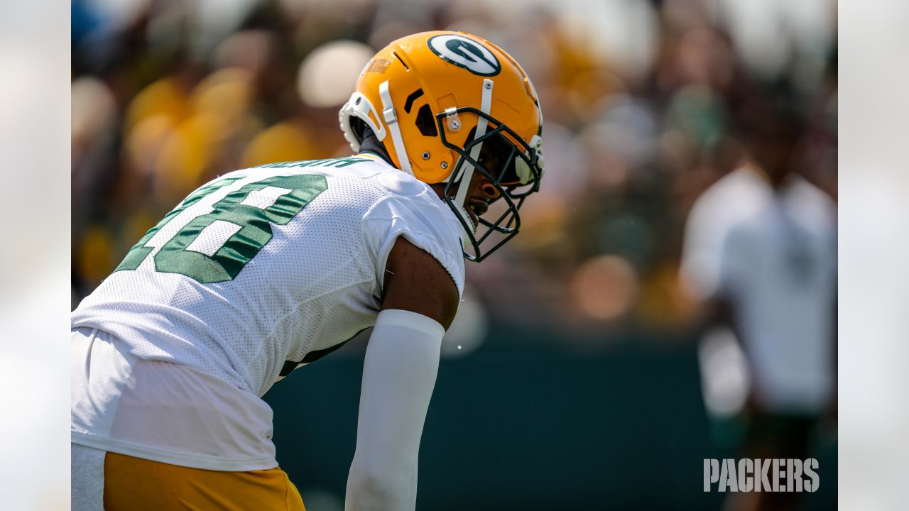 Green Bay Packers' Tucker Kraft catches a pass during an NFL football mini  camp practice session Wednesday, June 14, 2023, in Green Bay, Wis. (AP  Photo/Morry Gash Stock Photo - Alamy