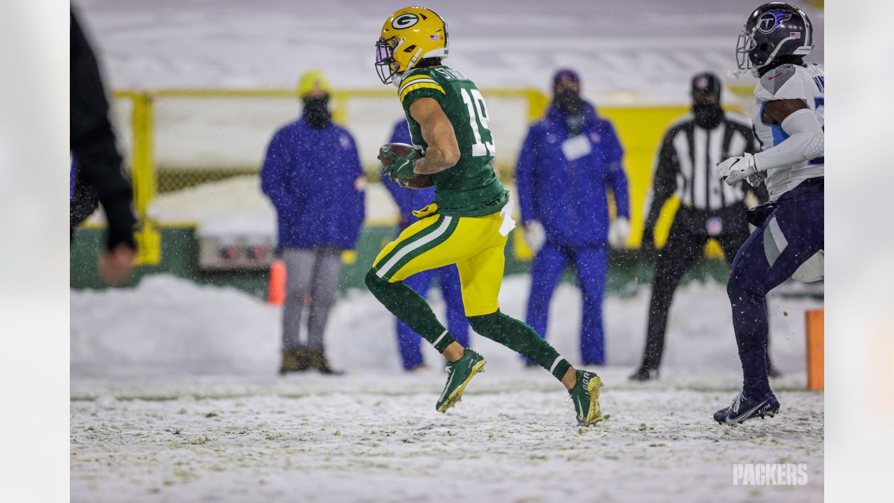 Packers Time Capsule: AJ Dillon plows through the snow in 2020 win over  Titans - Acme Packing Company