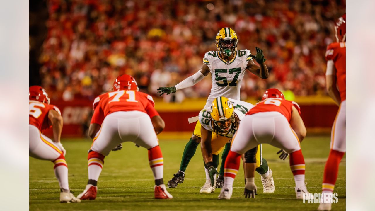 Green Bay Packers quarterback Jordan Love warms up before the start of an  NFL preseason football game between the Kansas City Chiefs and the Green  Bay Packers Thursday, Aug. 25, 2022, in