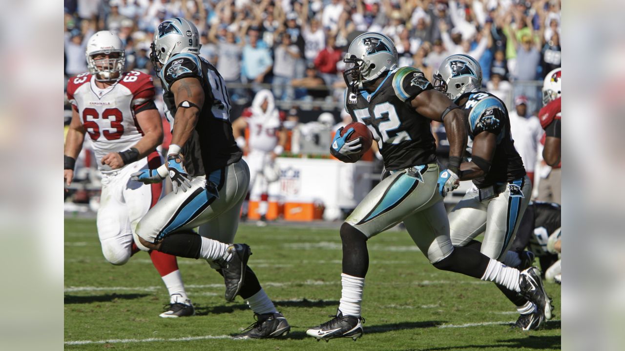 Arizona Cardinals linebacker Victor Dimukeje runs upfield against the Carolina  Panthers during an NFL football game in Charlotte, N.C., Sunday, Oct. 2,  2022. (AP Photo/Nell Redmond Stock Photo - Alamy