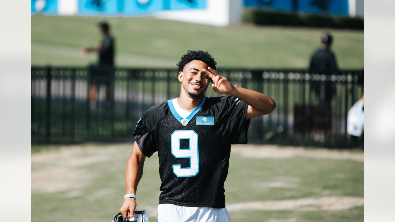 Carolina Panthers wide receiver Shi Smith runs through drills at the NFL  football team's training camp on Saturday, July 29, 2023, in Spartanburg,  S.C. (AP Photo/Jacob Kupferman Stock Photo - Alamy