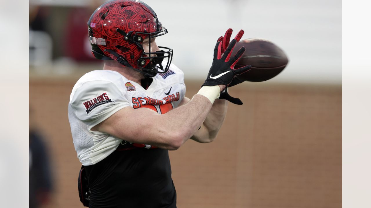 Former Aztecs tight end Daniel Bellinger benefits from NFL combine