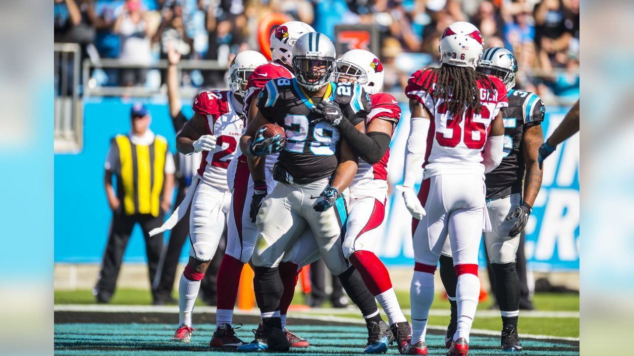 Chuba Hubbard Carolina Panthers Game-Used #30 White Jersey vs. Arizona  Cardinals on October 2 2022