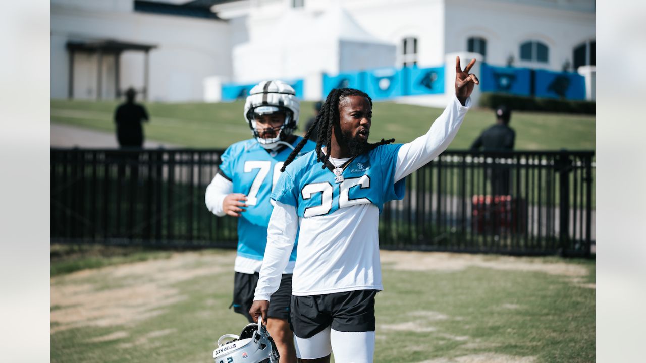 Carolina Panthers wide receiver Shi Smith runs through drills at the NFL  football team's training camp on Saturday, July 29, 2023, in Spartanburg,  S.C. (AP Photo/Jacob Kupferman Stock Photo - Alamy