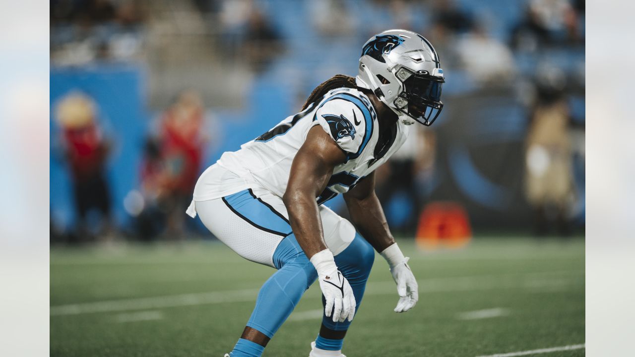 Yetur Gross-Matos Carolina Panthers Game-Used #97 Black Jersey vs. Washington  Football Team on November 21 2021