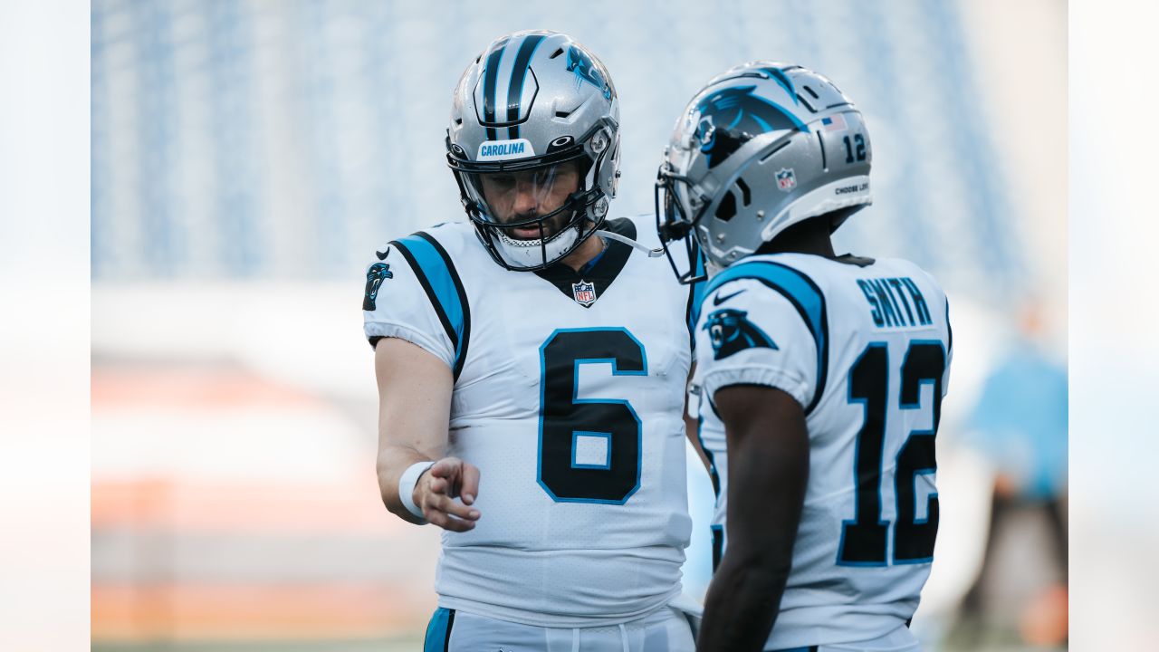 Christian McCaffrey reacts to Baker Mayfield being named Panthers QB1