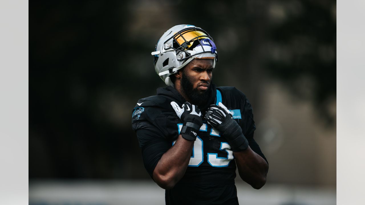 Jeremy Chinn Carolina Panthers Game-Used #21 Black Jersey vs. New England  Patriots on November 7 2021