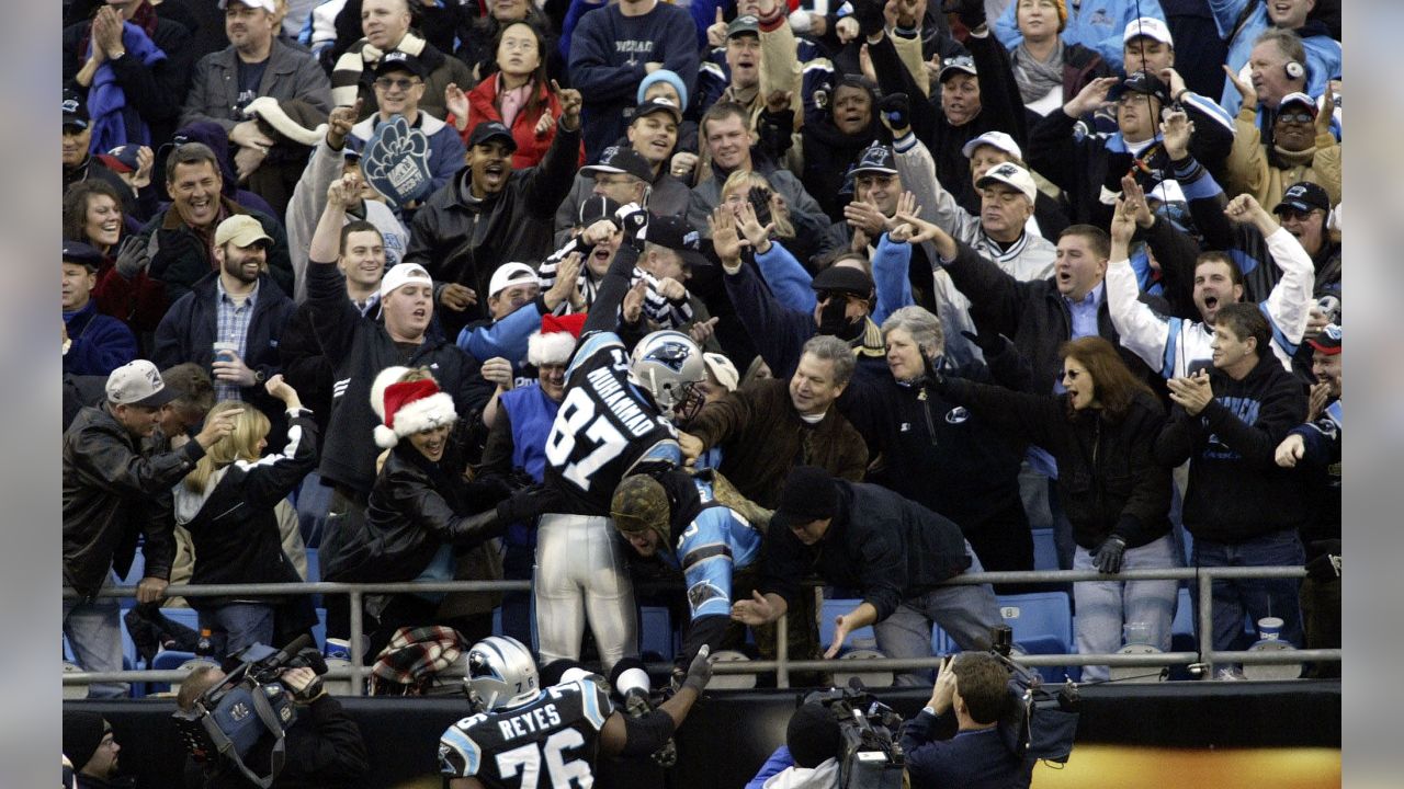 Carolina Panthers offensive tackle Jordan Gross (69) watches pre-game  introductions prior to the game against the St. Louis Rams at Bank of  America Stadium, on November 19, 2006 in Charlotte. (UPI Photo/Bob