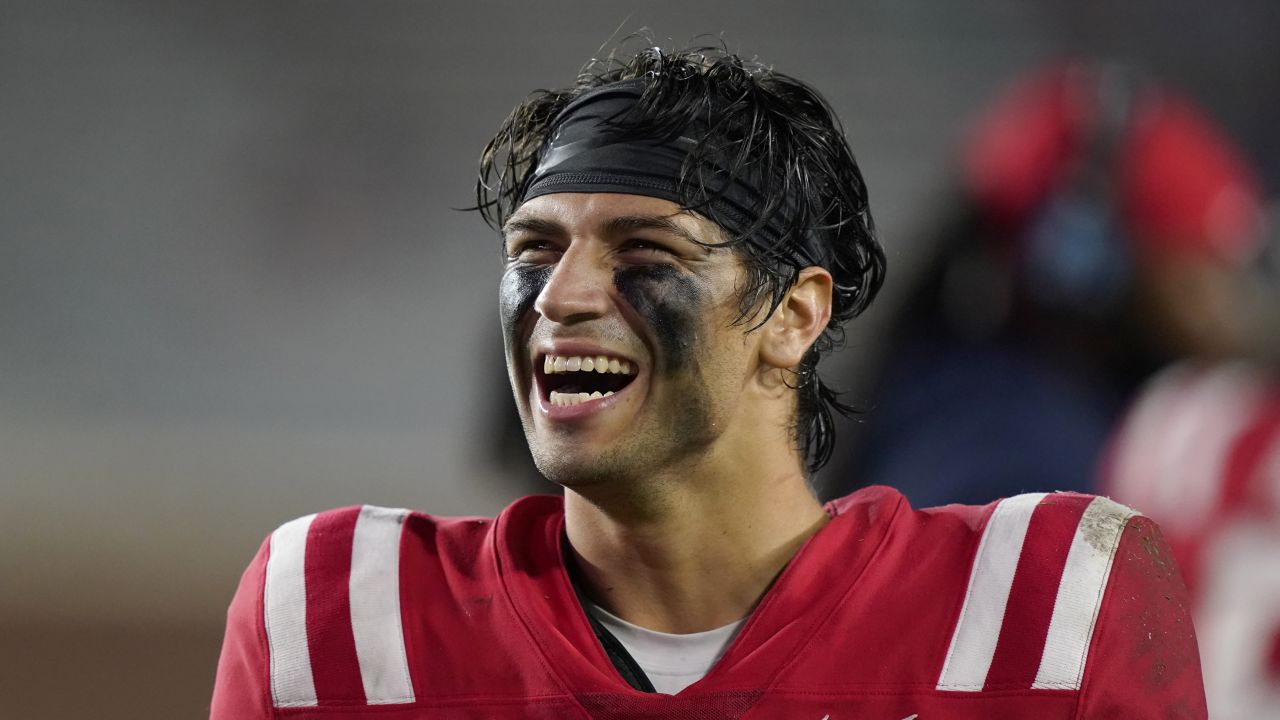 PFF College on X: The Carolina Panthers pick Ole Miss QB Matt Corral at  No. 94 overall. FORTY-NINE touchdowns (most among SEC QBs) 