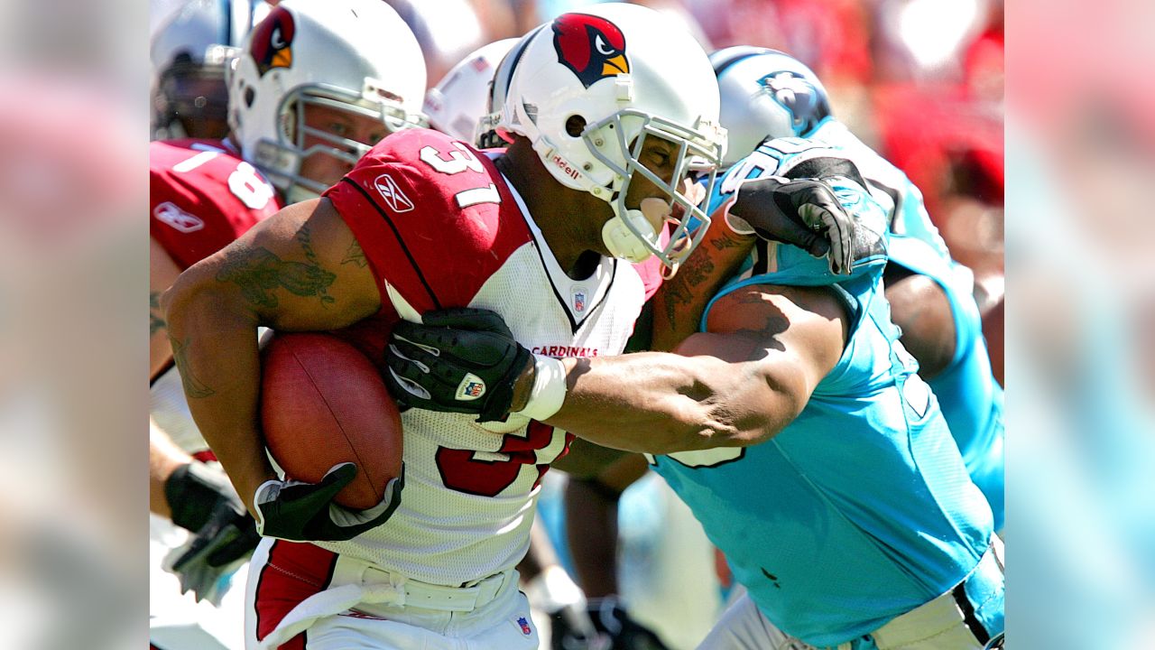 Chuba Hubbard Carolina Panthers Game-Used #30 White Jersey vs. Arizona  Cardinals on October 2 2022