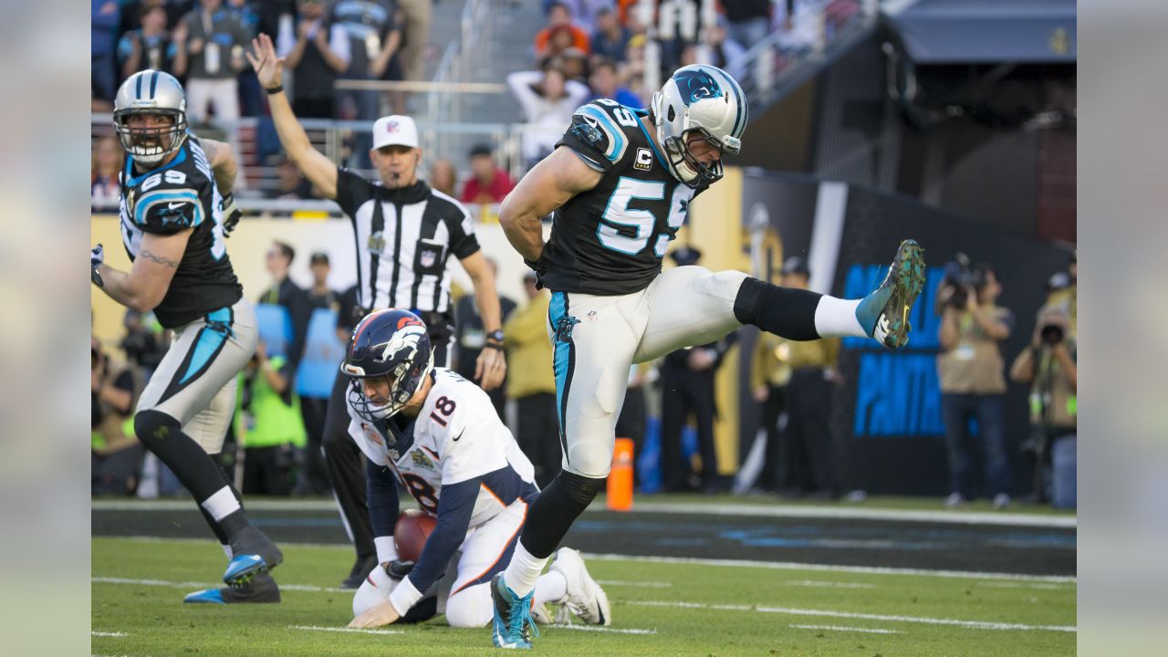 Carolina Panthers' Luke Kuechly #59 in action against the Denver