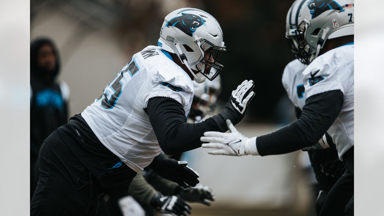 Jeremy Chinn Carolina Panthers Game-Used #21 Black Jersey vs. New England  Patriots on November 7 2021